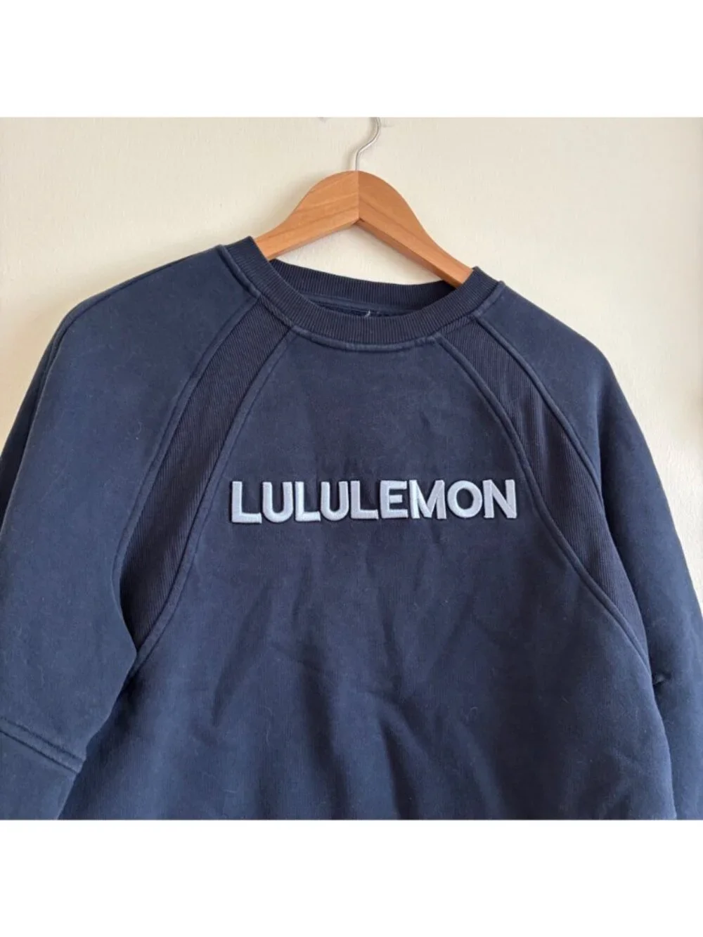 Lululemon Athletic Scuba Oversized Pullover Crewneck Woodmark Navy Size 4